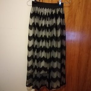 Long Stretchy Tulle Skirt